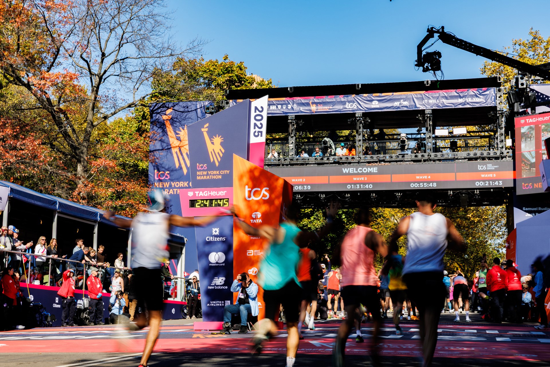 TCS New York City Marathon 2025 finish in Central Park after crossing all five boroughs